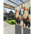 thumbnail image 3 of nqOlkjepod Outdoor Curtains for Patio Waterproof, Retro Rooster Outdoor Privacy Panels Grommet, Spring Floral Watercolor Farmhouse Animals Blackout Outside Curtains for Porch/Cabana 54"x84", 1 Panel, 3 of 8