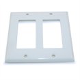 thumbnail image 1 of Wall plate: 2 Gang Decor Plate Frame, White, 1 of 2