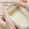 thumbnail image 3 of Women's Memory Foam House Slippers Sweater Knit Embroidered Pattern and Ribbed Hand-Knit Collar House Shoes, 3 of 5