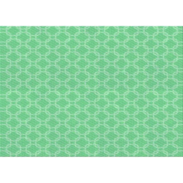 Ahgly Tapis Rectangulaire Lavable en Machine Vert Transitionnel, 8 Pieds x 10 Pieds
