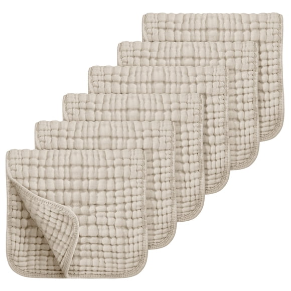Paños de muselina para eructos Looxii, paquete de 6, ultrasuaves y absorbentes