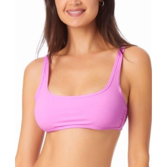 California Waves Junior's Bralette Bikini Top Swimsuit Purple Size Small