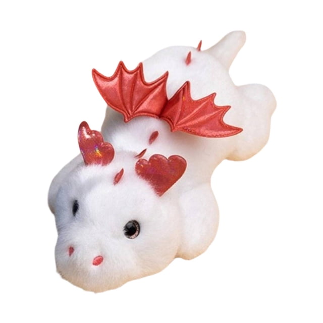 Peluche dinosaurio, juguete peluche, animal peluche, decoración del hogar, coleccionable, regalo cumpleaños dibujos animados, muñeco Blanco