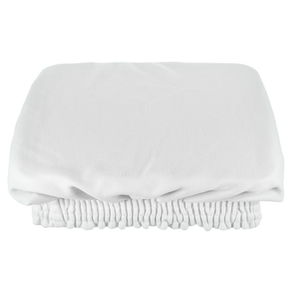 PAMINGONO Elegant White Polyester Stretchable Bench Seat Cover for Piano Dustproof 1Set