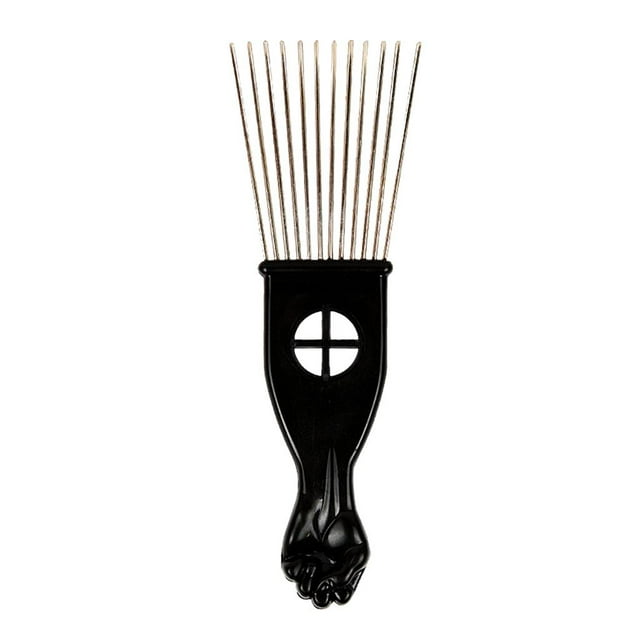 lionlar Afro Pick, Metal Hair Pick Comb, Detangle Braid Hair Styling Comb, Fist Hair A