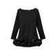 thumbnail image 3 of HH TRAF Vestido de ballet estilo europeo americano de moda femenina Vestido mini de manga larga Vestido de verano para mujer Vestido de playa liso con cuello redondo para mujer, 3 of 5