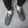 thumbnail image 5 of Men Breathable Mesh Sneakers Summer Casual Lightweight Slip-on Loafers Young Comfortable Outdoor Driving Sport Shoes Gray 9 UK, 5 of 7