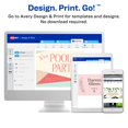 thumbnail image 4 of Avery Ink Jet Two-Side Printable Clean Edge Business Cards, White, Glossy, Pack of 200 (8859), 4 of 9