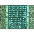 thumbnail image 1 of Ahgly Company Indoor Rectangle Abstract Turquoise Blue Modern Area Rugs, 4' x 6', 1 of 4