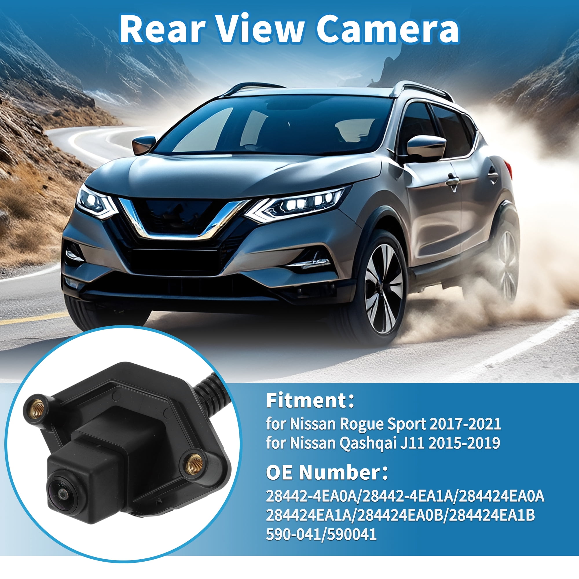 Unique Bargains Rear View Camera for Nissan Rogue Sport 2017-2021 and Qashqai J11