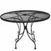 DC America Charleston Wrought Iron Table, 48" Round