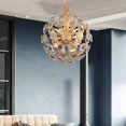 thumbnail image 3 of New LED Gold K9 Crystal Modern Led Chandelier Living Room Bedroom Luxury Interior Lighting My Lux Decor Round, 3 of 7
