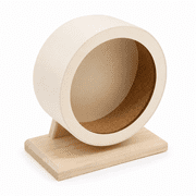 Hamster Wheel Wooden Silent Wheel Small Animal Exercise Wheel Spinner Hamster Running Toys for Hamsters, Gerbils and Other Small Pets