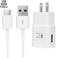 thumbnail image 2 of Adaptive Fast Type C Charger Compatible Samsung Galaxy S21+ S21 Ultra 5G S9 S8 Plus S10 S10e S20 FE Note 8 9 10 20 Plus, USB Wall Charging Power Adapter + 4ft USB Type-C Cable, 2 of 4