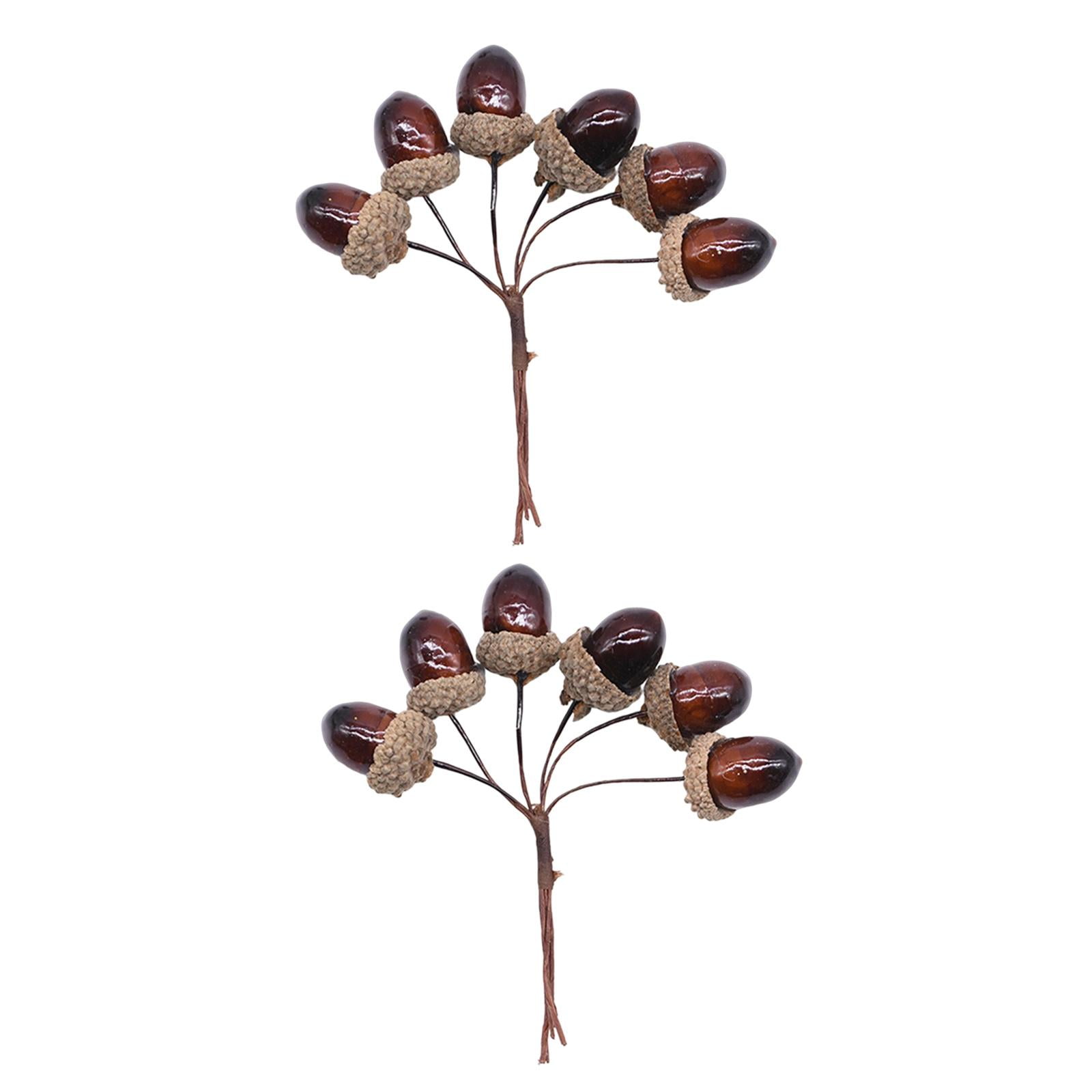 Artificial Fruits Acorns Wreath Fake Nuts Simulation Mini Foam