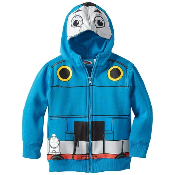 Thomas Little Boys' Fleece Masked Hoodie, Blue, 3T