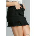 thumbnail image 2 of Umgee Distressed Raw Hem High Waist Denim Skirt, 2 of 2