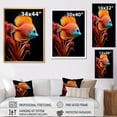 thumbnail image 4 of Designart "Stunning Azure And Tangerine Butterflyfish II" Coastal Coral Under Water Wall Art Prints, 4 of 7