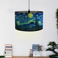 thumbnail image 6 of Round Lampshades, Vintage Drum Lampshade Pendant Lamp Shade Light Cover Home Decorative for Table Lamp, Bedside Lamp, Floor Lamp, 6 of 7