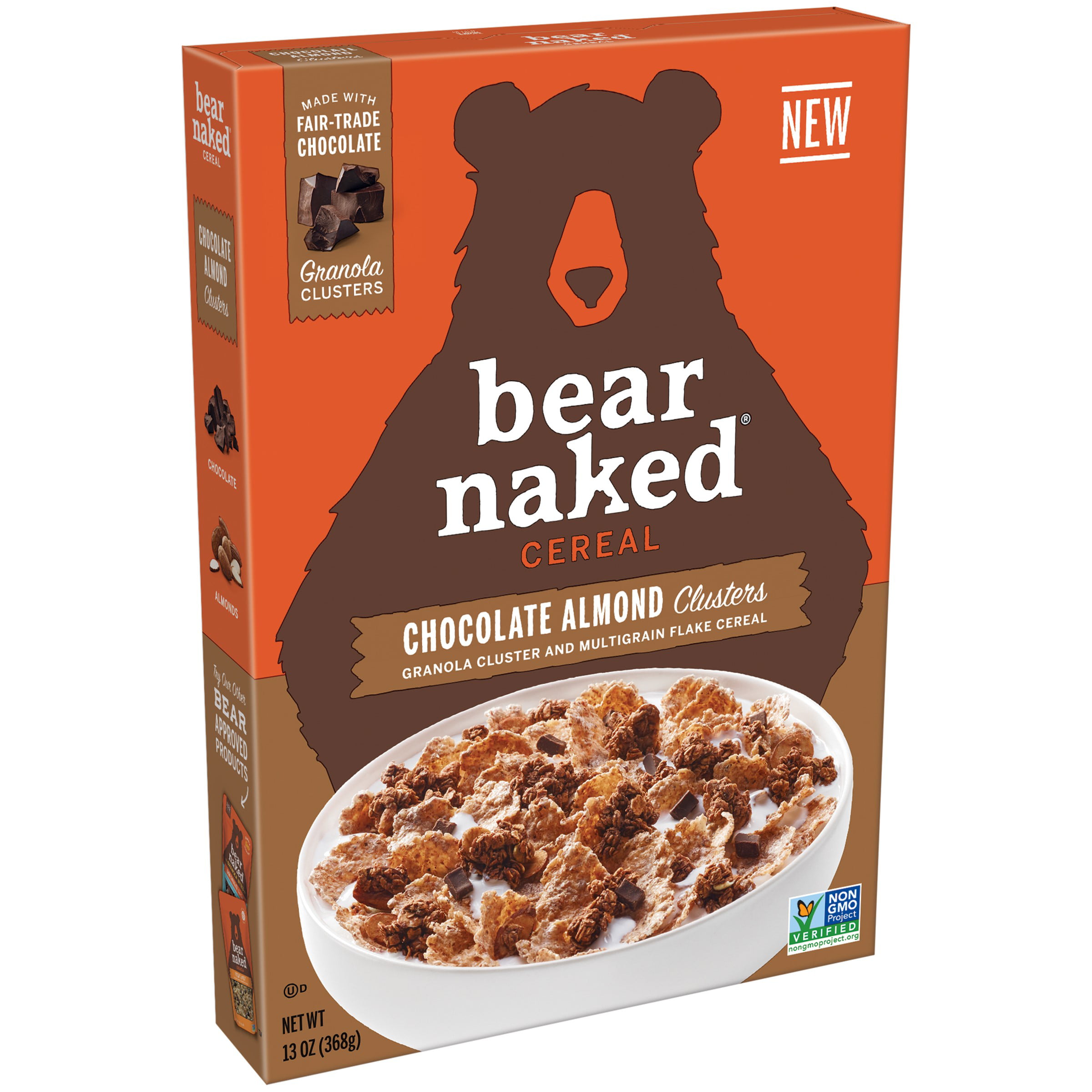 Bear Naked Cereal, Chocolate Almond Granola Clusters, 13 