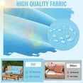 thumbnail image 6 of Geemuslly 48 x 24 Outdoor Loveseat Cushion Set, Waterproof & Fade-Resistant Patio Replacement Cushions for Sofa, Bench, or Swing – Thick Seat & Backrest Support,Sky Blue, 6 of 7