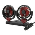 Foqnuq Dual Head Car Fan Phone Number Plate 2in1 Practical Interior