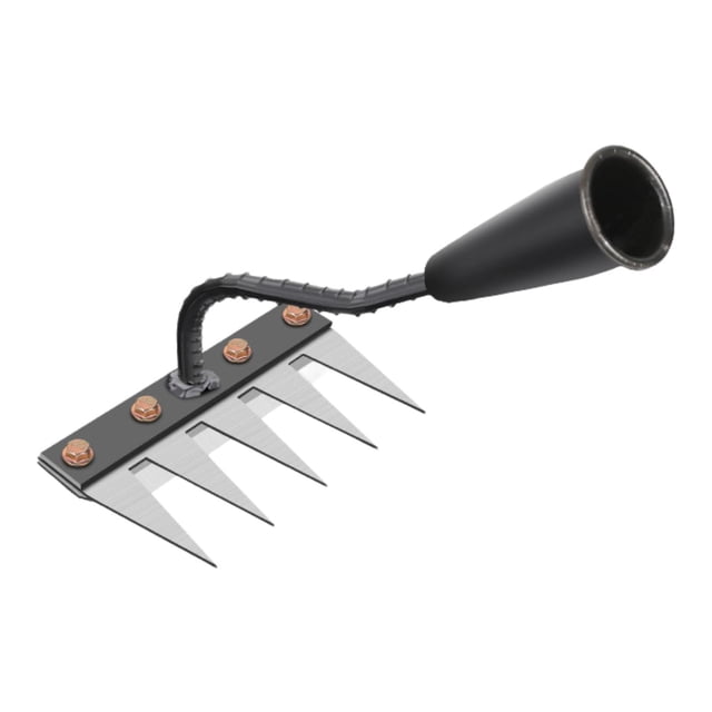 DYNWAVECA Gardening Harrow Weeding Rake Multipurpose Loose Soil Tool Hand s Garden Hoe for Loosening Vegetable Plowing Digging 5 Tooth Rake
