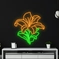 thumbnail image 4 of Handmadetneonsign Tiger Lily Neon Sign, Tiger Lily Neon Led Art Decor, Tiger Lily Wall Decor, 4 of 5