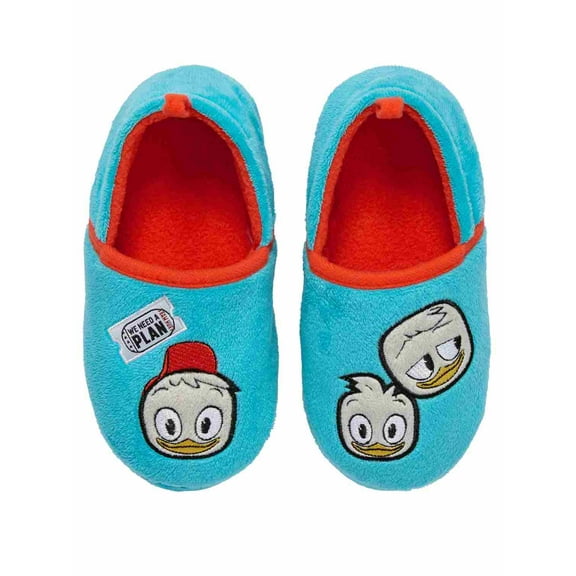 Disney Toddler Boys Blue Donald Duck Tales Slippers Loafer House Shoes 5-6