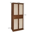 thumbnail image 5 of Miekor Furniture 4 Door Cabinet with 1 Drawer, with 4 Adjustable Inner Shelves, Storage Cabinet BS3484, 5 of 6