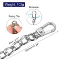 thumbnail image 2 of Uxcell Purse Chain Strap, 47" Purse Handle Cross Body Shoulder Replacement Strap, Silver, 2 of 5