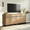 Oak, variant on 63 Inch Modern TV Stand for TVs up to 70 Inch, 2 Packs Wood Entertainment Center with Storage Doors, Adjustable Shelves and Sturdy Metal Base, Media Console Cabinet for Living Room Bedroom,Brown