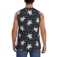 thumbnail image 4 of Fotbe Men's Turtle Print Men's Sleeveless Muscle Tank Tops Casual T-Shirts for Gym Workout Beach-3X-Large, 4 of 8