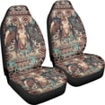 thumbnail image 3 of XYZCANDO Comfortable Car Seat Covers Vehicle Auto SUV, Anti-Slip Removable Car Front Seat Covers 2 pcs Polyester Horse Cowhide, 3 of 10