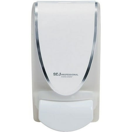 SC Johnson Manual Soap Dispenser Manual - 1.06 quart Capacity - Durable, Antimicrobial, Anti-bacterial - White - 1Each