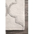 thumbnail image 3 of nuLOOM Faux Silk Moroccan Wool Area Rug, 10' x 14', Nickel, 3 of 3