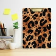 thumbnail image 2 of FORMRS Acrylic Clipboard with Low Profile Clip Standard A4 Letter Size, 12.5" x 9", Leopard Pattern, 2 of 8