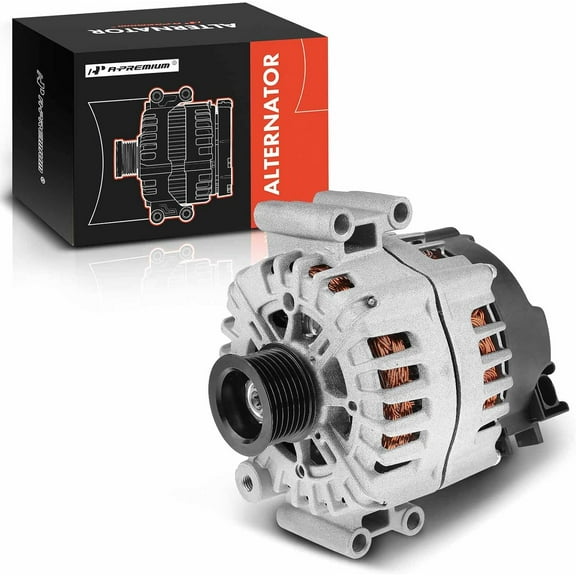 A-Premium Alternator Compatible with BMW X5 2010-2013, X6 2008-2014, 550i 11-13, 650i 2012-2012, 750i 2009-2012, 12V 220A Clockwise 7-Groove Pulley, Replace# 12314595890