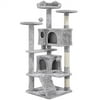 Yaheetech 54.5''H Multilevel Cat Tree Condo Tower with Scratching Posts Indoor Cat Tree Tower for Kittens & Small/Medium Cats Light Gray