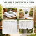 thumbnail image 5 of Winter Plants Cover with Clear Window Drawstring Non Woven Blanket Jacket Frost Protection for Outdoor Fruit Trees Potted Plants Shrubs Garden Cold Wind Antifreeze Tree, White a, 23.6 X 31.5 In, 5 of 7