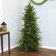 Sunnydaze Unlit Slim and Stately Artificial Christmas Tree 6 ft, Green