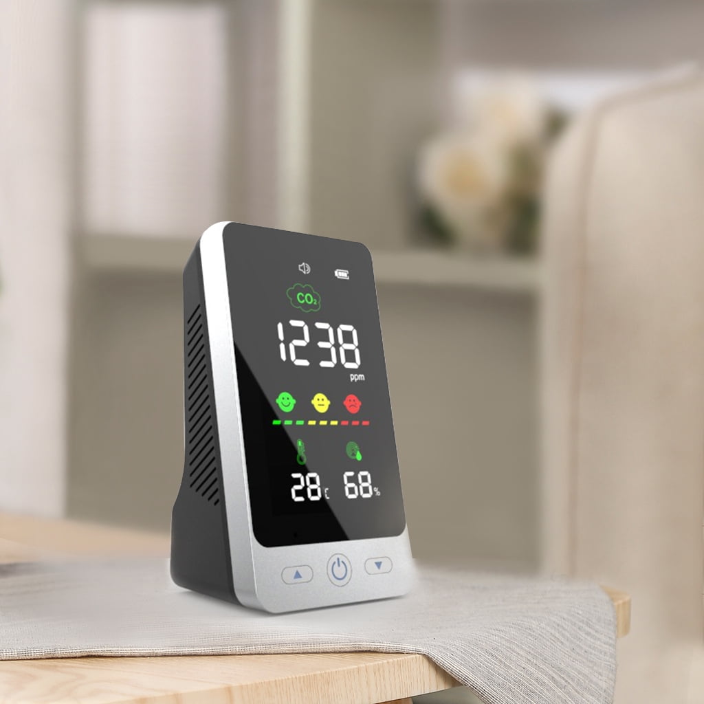 CO2 Meter Air Quality Monitor Carbon Dioxide Humidity Temperature Indoor Detector NDIR Channel
