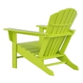 thumbnail image 6 of Portside 4-Piece Adirondack Chair with Matching Ottoman Footrest Set Lime Green, 6 of 7