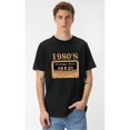 thumbnail image 1 of Camiseta gráfica retro de los años 80 para hombre: camiseta informal de cuello redondo y manga corta para verano y tiempo libre., 1 of 7