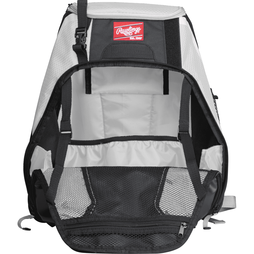 Rawlings R500 Gear Equipment Baseball Bat Backpack, White
