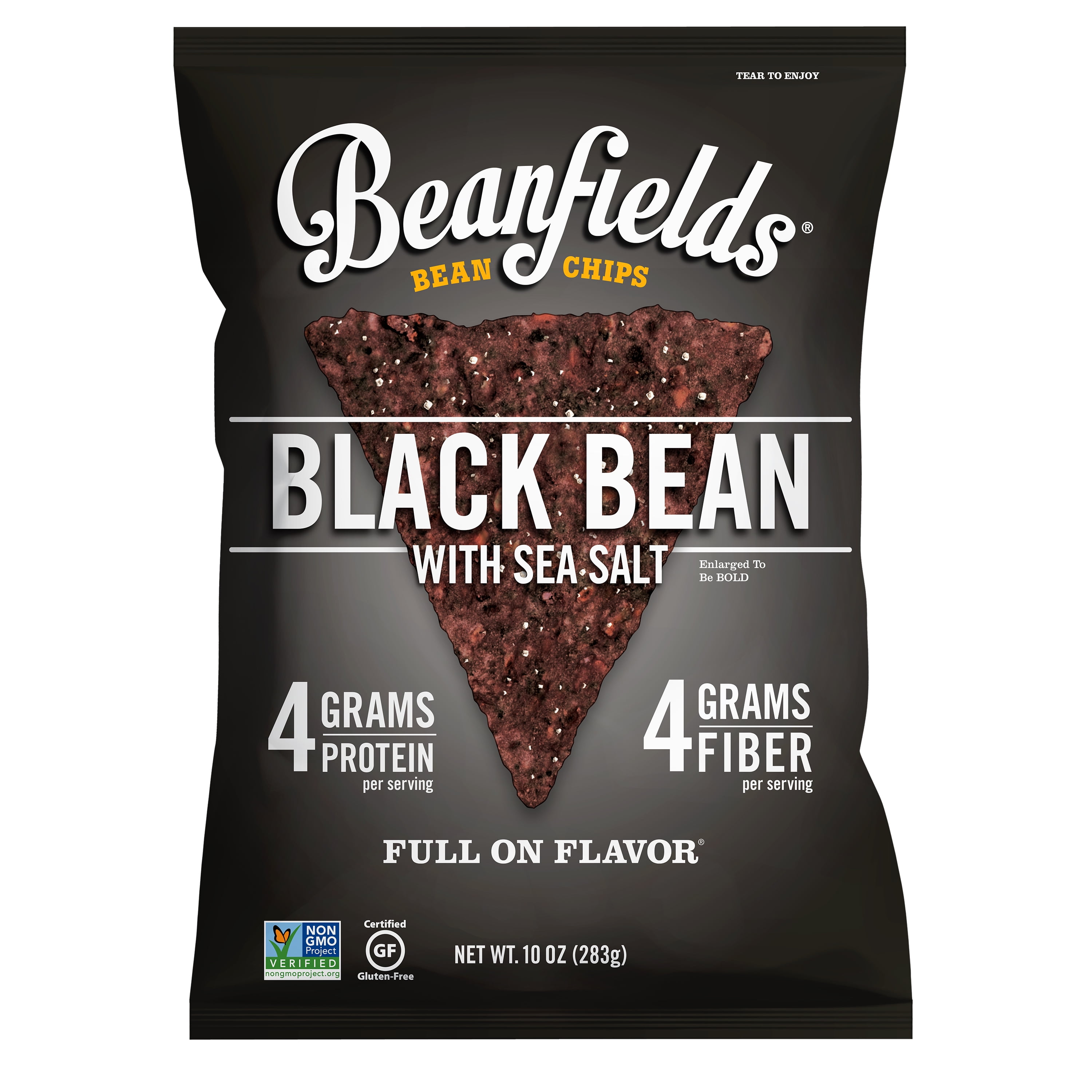 Beanfields Black Bean Chips, 10 Ounce (4 Pack)