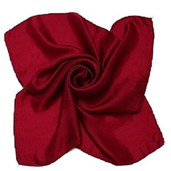 Hontri Bandana Satin Silk Large 90X90 Cm Square Plain Nautical Head Neck Scarf Wrap 24 Colours Bandanas for Women