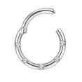thumbnail image 2 of Pendientes de Moda Sunnimix Rhinestone 16G Plata, 2 of 5