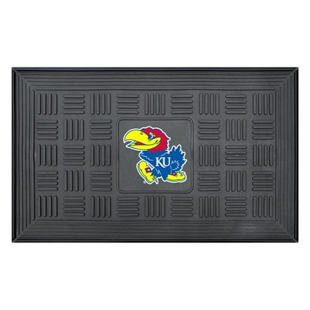 Kansas Jayhawks Mat - FanMats University of Kansas Medallion Door Mat