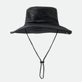 thumbnail image 7 of Wide Brim Floppy Hat Summer Hat with Fold-Up Brim Ponytail Hat UPF 50+ Boonie Hat UPF 50+ Lightweight Packable Sun Hat Quick Dry Breathable Fishing Hat Foldable Cowboy Hat Bucket Hat, 7 of 7